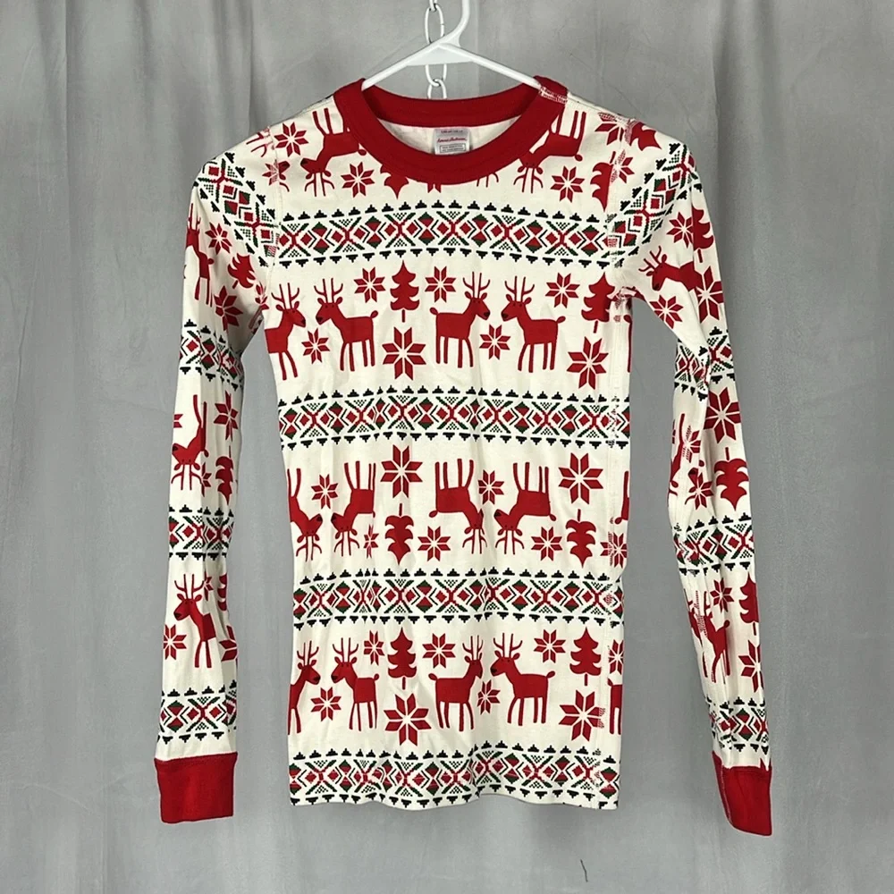 Hanna‎ Andersson Dear Deer Long John Pajama Set.